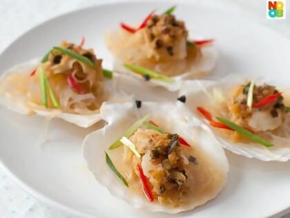 PINK SCALLOP 40/50 | 半壳彩色扇贝 (500GM/PKT) 