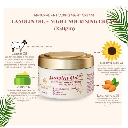 G&M AUSTRALIA CREAM MKII LANOLIN NIGHT CREAM 250G 