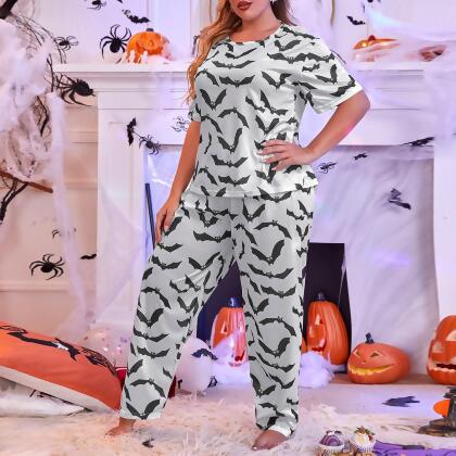 halloween plus size pajamas