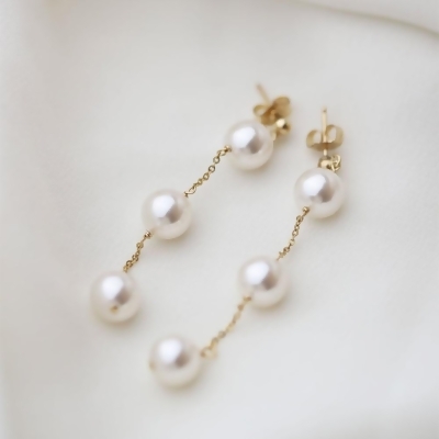 Pearl Drop 夢幻婚禮珍珠耳環 