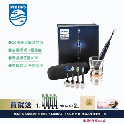 【最後數量🎁贈8支刷頭】【Philips 飛利浦】Sonicare Smart電動牙刷 _深邃藍 HX9954/52 