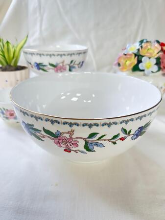 英國Aynsley 雀鳥系列 骨瓷麵碗600ml／骨瓷湯碗1500ml(款式: 湯碗) 
