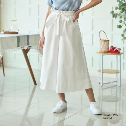 AURI Elasticated Wide Leg Culottes 