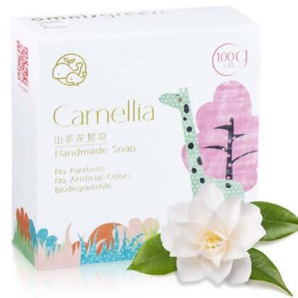 山茶花油洗髮手工皂 - 4入優惠 / 低碳包裝 