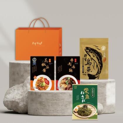 魚躍龍門精緻禮盒 - 一口烏魚子+紅燒牛肉2入 