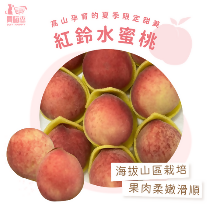 【買嗨森】大雪山 紅鈴水蜜桃-禮盒裝 /新鮮水果/當天現採 - 10顆禮盒 (3A) / 2盒 