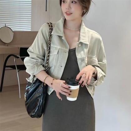 高品質百搭牛仔外套v7857 