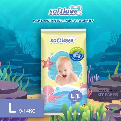Softlove | Swimming Baby Diapers | PANTS (L size) 1 piece 