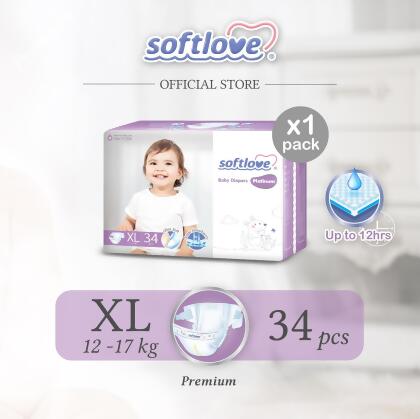 SoftLove | Platinum | baby Diaper (TAPE) XL size - 1 pack 
