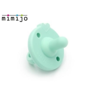 mimijo 安撫奶嘴 鉑金矽膠-粉綠色 