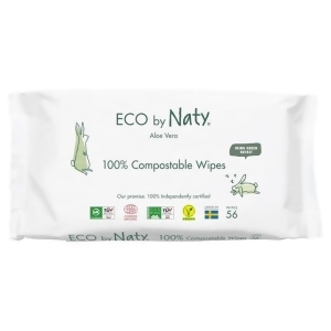 Naty Eco Wipes With Aloe Vera, 56 Per Pack