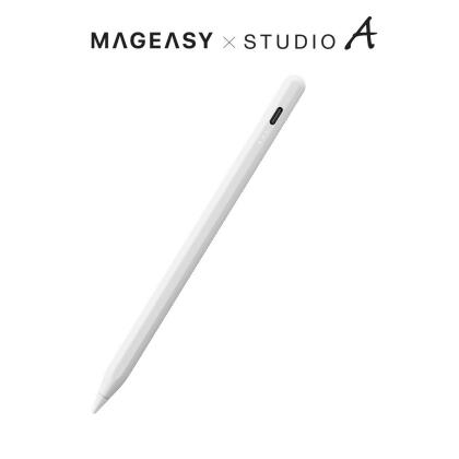 •〈MAGEASY x STUDIO A〉聯名款 Instinct 藍牙磁吸觸控筆單筆頭款 白色 