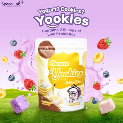 Space Lab Grade A Banana Freed Dried Yogurt Cookies (25 tablets) 