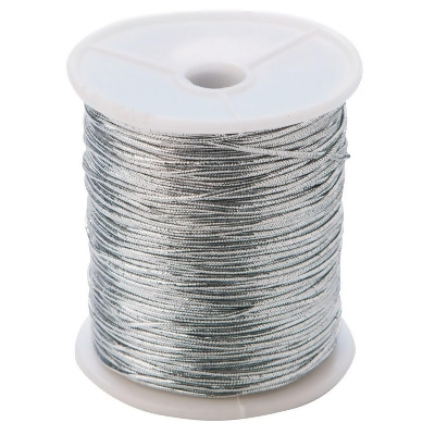 Metallic Silver Stretch Cord 