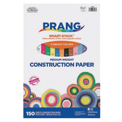 Prang® Smart-Stack® Groundwood Construction Paper, 12