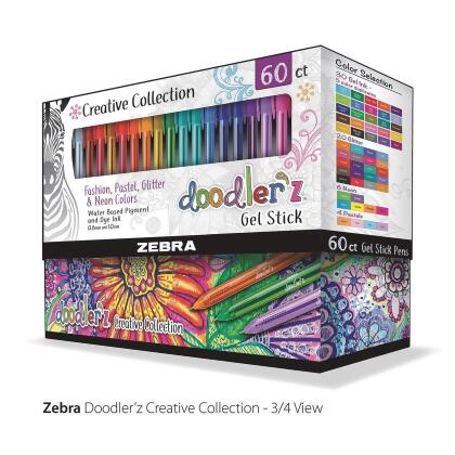 Zebra Doodler'z Gel Stick Fashion and Neon Color Pens, 10 pk - Fry's Food  Stores