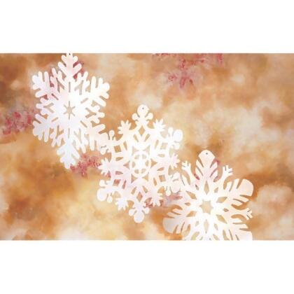 Beistle Plastic Clear Die-Cut Snowflakes