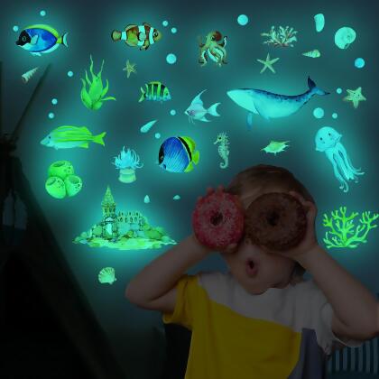 Luminous Ocean World Wall Stickers 