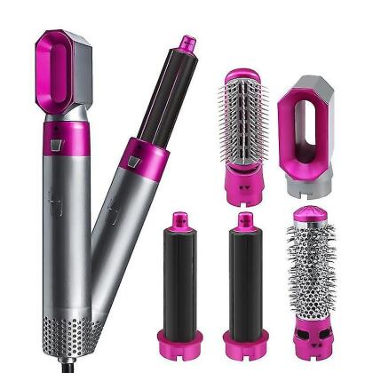 5 In 1 Hair Dryer Brush and Volumizer Straightener Curler
