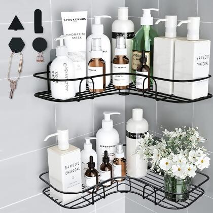2Pack Hanging Bathroom Organizer Shelf 