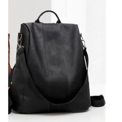 Women’s Leather Anti-Theft Rucksack Shoulder Bag alternate image