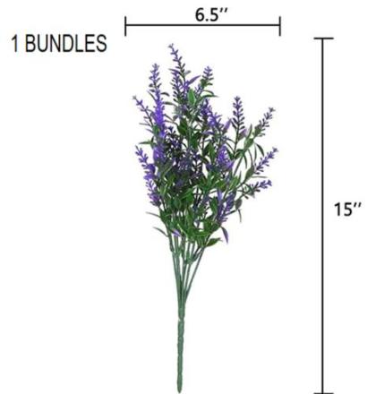 8 Bundles Artificial Flowers alternate image