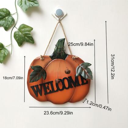 Pumpkin Welcome Sign Door Hanging Ornaments alternate image