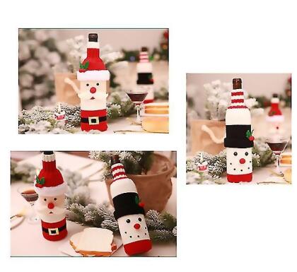 2pcs Christmas Wine Bottle Cover alternate image