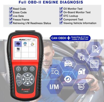Autel AutoLink AL619 Auto Diagnostic Scan Tool alternate image