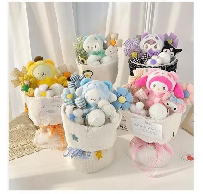 三麗鷗毛絨玩偶公仔畢業送禮花束 