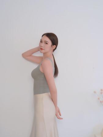 moïd 萊賽爾暖絨蠶絲級長版內衣（霧藍）-M 