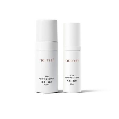 【綻放粉嫩組】諾米麗泌萃私密潔淨慕斯100ml+泌萃私密美白精華液30ml - 