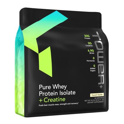 Tower+™ Pure Whey Protein Isolate + Creatine