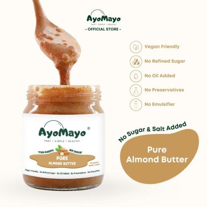 AyoMayo Pure Almond Butter (Chunky) 