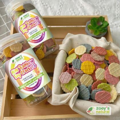 Mini Rainbow Soy Crackers (80g)