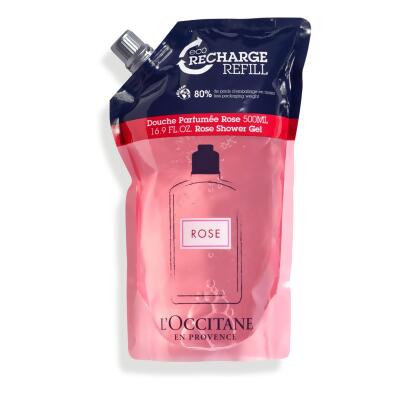 L`OCCITANE 歐舒丹 玫瑰沐浴膠補充包500ml 