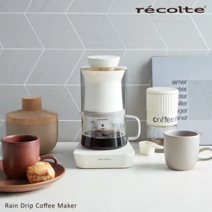 recolte 日本麗克特 Rain Drip 花灑萃取咖啡機 香草白 