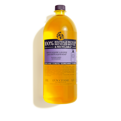 L`OCCITANE 歐舒丹 乳油木薰衣草潔手沐浴液式皂補充瓶500ml 