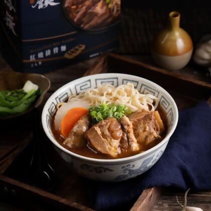 藍海饌 紅燒排骨麵(2入裝/盒)【預購】 