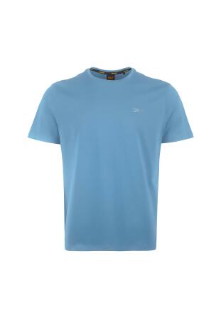 EXHAUST Plain Round Neck T-Shirt [Regular Fit] (C) 1393 