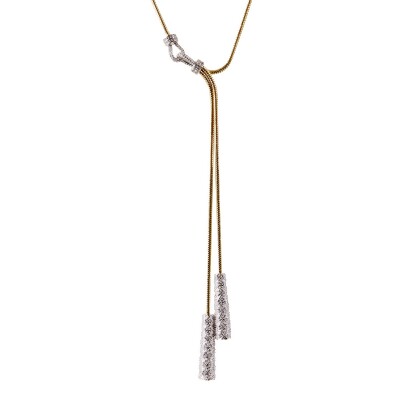 ANASTASIA – Kalung Stone Tassel Two-Tone alternate image