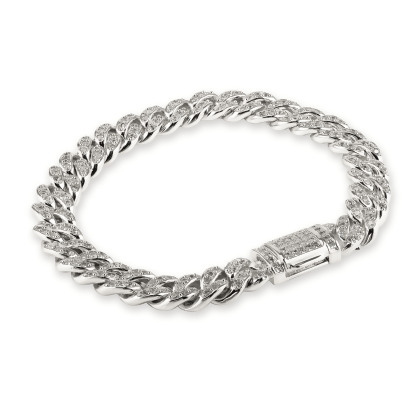 SELENA – Pave Cuban Link Bracelet alternate image