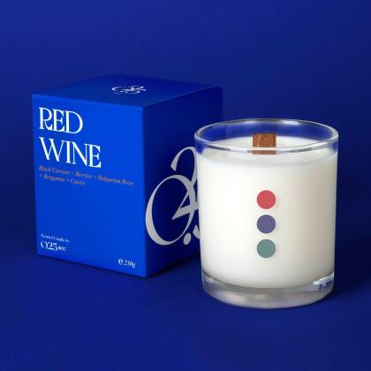 Red Wine 230g Natural Soy Wax Candle 