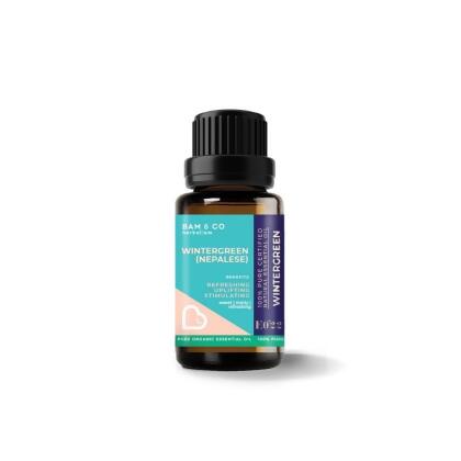 BAM & CO. WINTERGREEN CERTIFIED PURE ORGANIC ESSENTIAL OIL (5ML/10ML) 