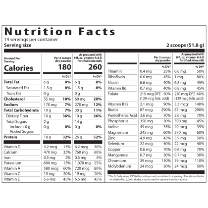 TLS&reg; Nutrition Shakes - Cookies & Cream alternate image