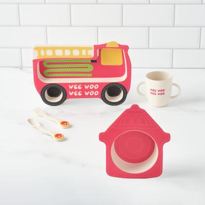 Firefighter Shaped Dinner Set 