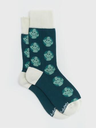 Smiley Planet Socks 
