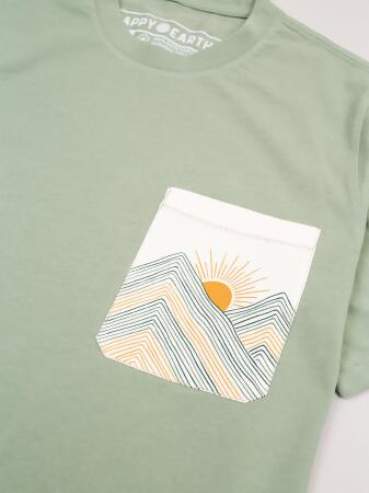 Rainbow Mountains Pocket Tee 