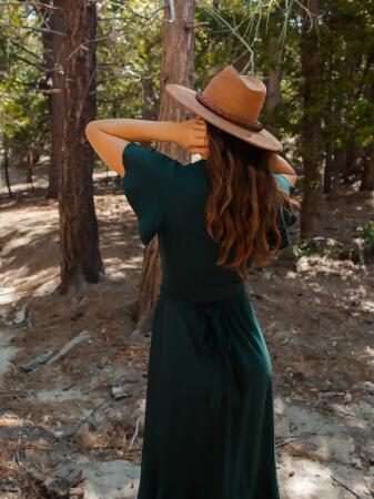 Ruffle Wrap Dress | Monstera alternate image