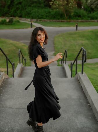Ruffle Wrap Dress | Eclipse alternate image